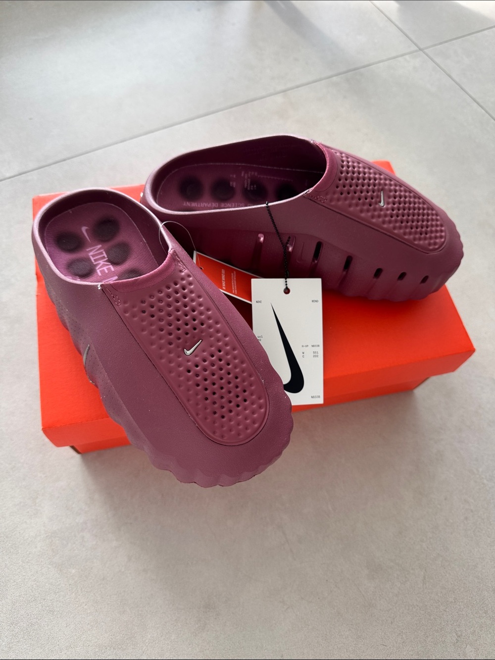 Nike Men's/Women's Maroon Slide Clog - Slip-On Comfort